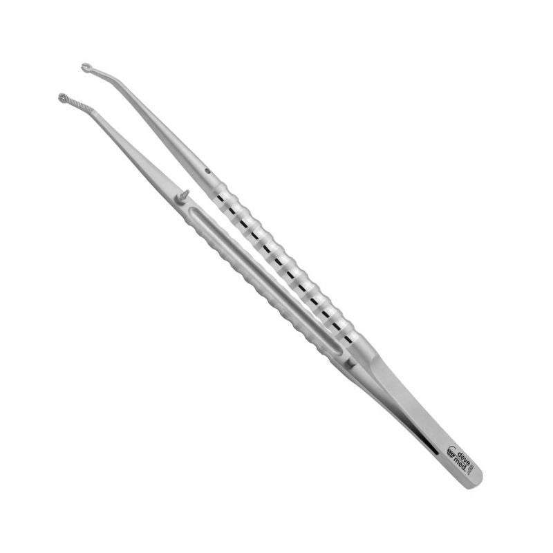 Suture and membrane tweezers /angled/ 1.6mm