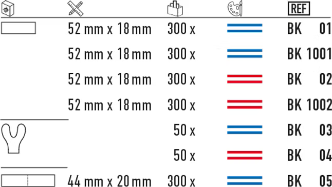 Артикулационна хартия Bausch 200 микрона(µ), синя BK 05