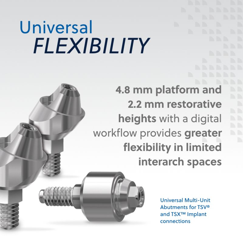 UNIVERSAL MULTI-UNITS STRAIGHT ABUTMENT