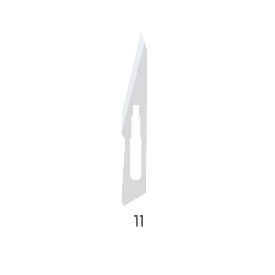 Indusbello Scalpel Blades #11 - Carbon Steel for №3