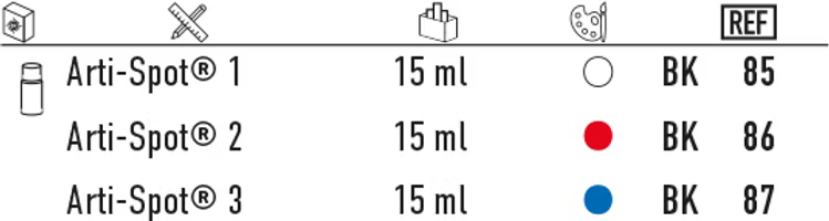 Течен инддикатор Arti-Spot® 3, син