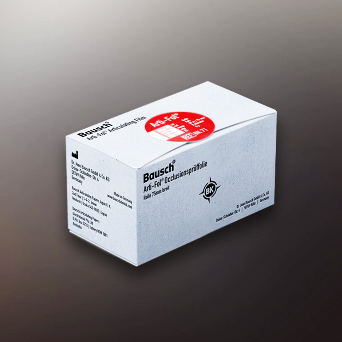 Артикулационно фолио Bausch Arti-Fol®, 8 микрона(µ), 75мм,