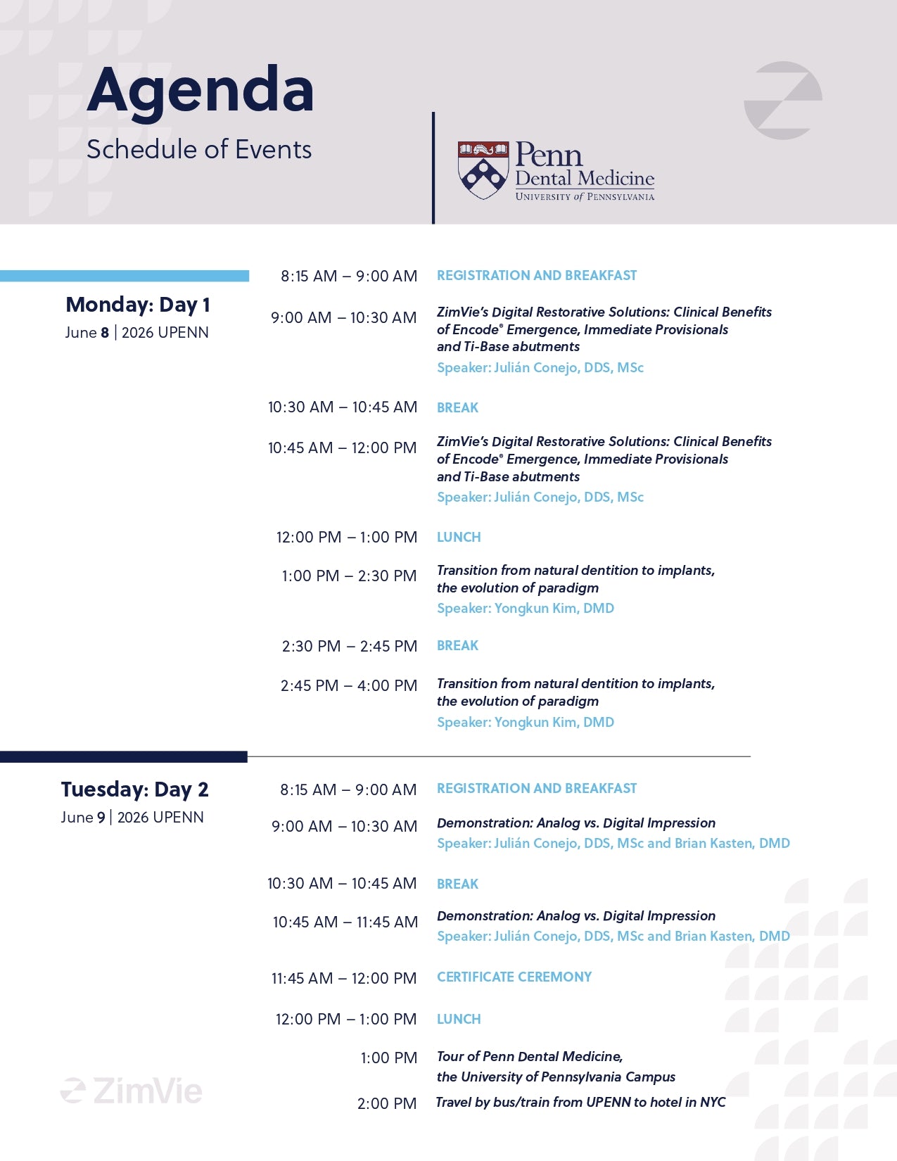 IMPLANT U. A MULTI-UNIVERSITY IMPLANT COURSE