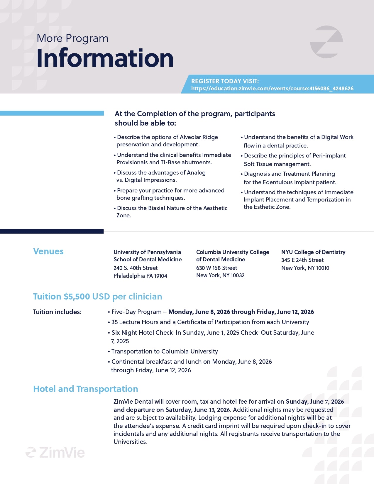 IMPLANT U. A MULTI-UNIVERSITY IMPLANT COURSE