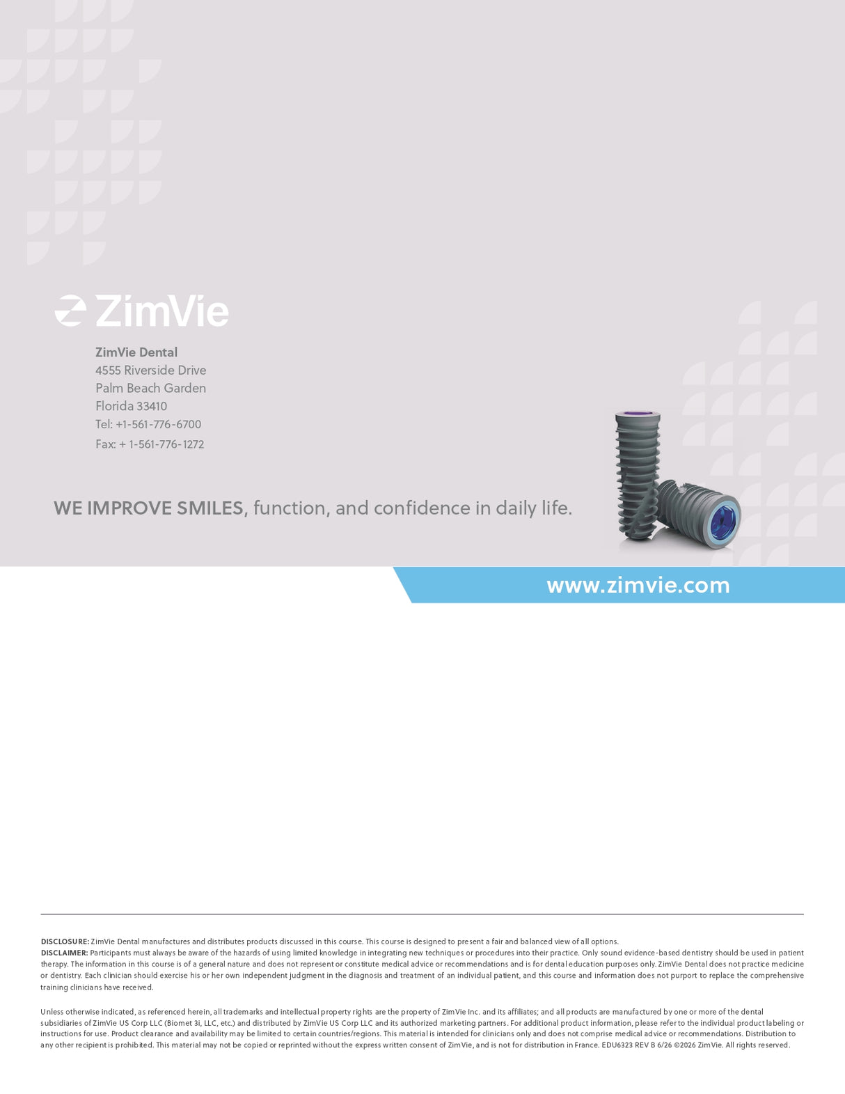 IMPLANT U. A MULTI-UNIVERSITY IMPLANT COURSE