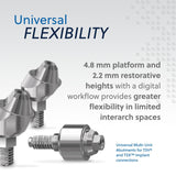 UNIVERSAL MULTI-UNITS STRAIGHT ABUTMENT
