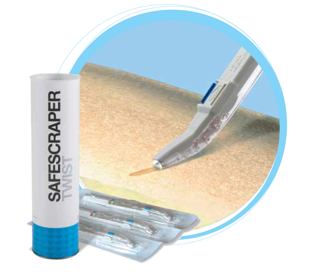 SAFESCRAPER® TWIST CORTICAL BONE COLLECTOR
